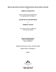 Mental health in aviation: international regulatory analysis