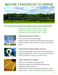 Nature Teaches Us to Grieve: The place of parks and nature at end of life