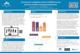 Concurrent validation of the CHEERS survey and the mindful eating questionnaire