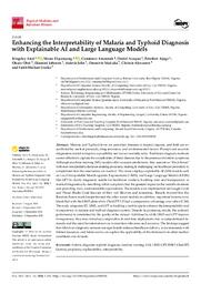 Enhancing the interpretability of malaria and typhoid diagnosis with explainable AI and large language models