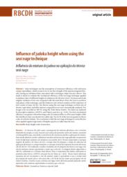 Influence of judoka height when using the seoi nage technique