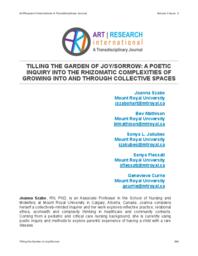 Tilling the garden of joy/sorrow: A poetic inquiry into the rhizomatic complexities of growing into and through collective spaces