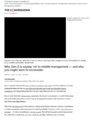 Why Gen Z is saying 'no' to middle management - and why you might want to reconsider