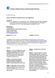 Students and Libraries May Benefit from Late Night Hours [Evidence Summary]