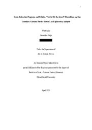 Harm reduction programs and policies, “not in my backyard” mentalities, and the Canadian criminal justice system: an exploratory analysis