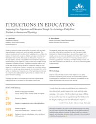 Iterations in Education: Improving User Experience and Education Through Co-Authoring a Widely Used Textbook in Anatomy and Physiology