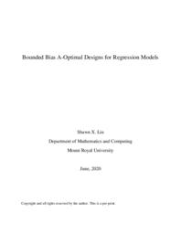 Bounded Bias A-Optimal Designs for Regression Models