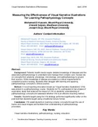 Measuring the Effectiveness of Visual Narrative Illustrations for Learning Pathophysiology Concepts