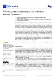 Evaluating and Revising the Digital Citizenship Scale