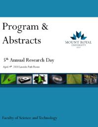 Program & Abstracts, 5th Annual Research Day (2018)