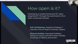 How open is it? Developing a framework for ‘open pragmatism’ through examination of open courseware