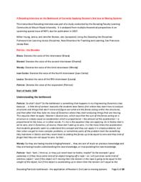 Decoding across the disciplines study : Patricia's decoding interview