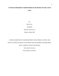 Attitudes of disposability towards MMIWG on the highway of tears : a CPTED study