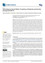 Simulation in social work: creativity of students and faculty during COVID-19