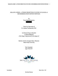 Healing Lodges: A strong predictor Of success In Canada & recommendations moving forward