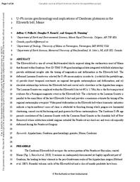 U–Pb zircon geochronology and implications of Cambrian plutonism in the Ellsworth belt, Maine