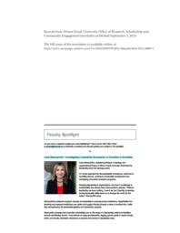 Leda Stawnychko - Investigating leadership succession at Canadian universities