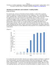 Opening up textbooks and students’ reading habits