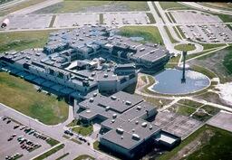 Aerial view of Mount Royal University campus