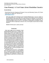 Gene Rummy: A Card Game About Mendelian Genetics