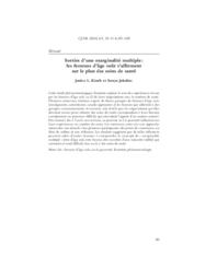 Out of the multiple margins: Older women’s experiences of health care