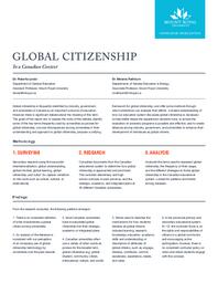 Global citizenship in a Canadian context