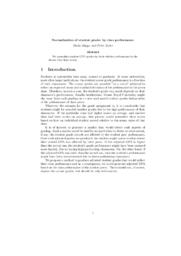 Normalization of student grades by class performance