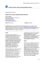 Mining E‐mail to Improve Information Literacy Instruction