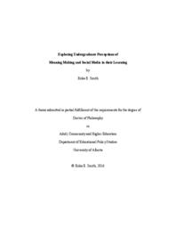 Exploring Undergraduate Perceptions of Meaning Making and Social Media in their Learning