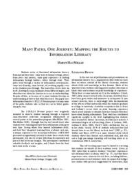 Many paths, one journey : mapping the routes to Information Literacy