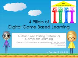 4 pillars of DGBL: a structured rating system for games for learning