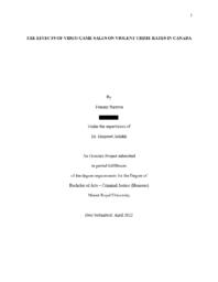 The effects of video game sales on violent crime rates in Canada