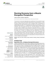 Running economy from a muscle energetics perspective