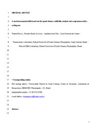 A novel incremental slide board test for speed skaters: reliability analysis and comparisons with a cycling test