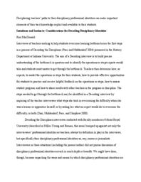 Intuitions and instincts: considerations for decoding disciplinary identities