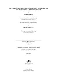The United Nations draft convention against cybercrime in the Canadian context: a purposive approach