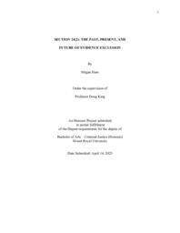 24(2): the past, present, and future of evidence exclusion